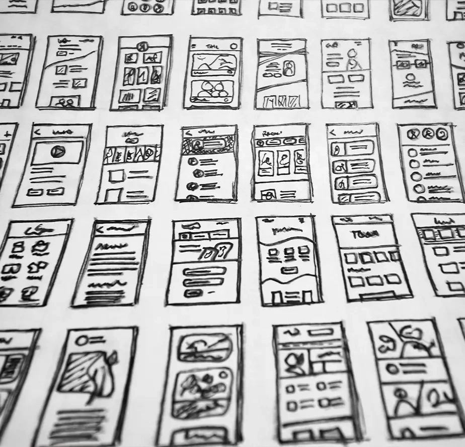 App design sketches